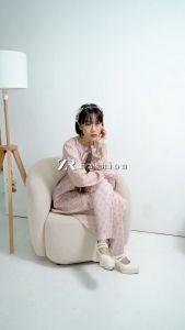 ZR Fashion Setelan Outer Motif Dhara Velvet Mongly