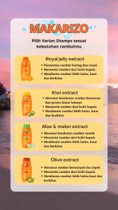 MAKARIZO Hair Energy Conditioning Shampoo 10ml X12: Solusi Rambut Rontok, Rusak, Kering & Kusam