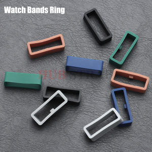 2pcs/lot Rubber Watchband Rings Replacement Silicone Watch Bands Loop Ring 16mm 18mm 20mm 22mm 24mm Watch Buckle Accessories