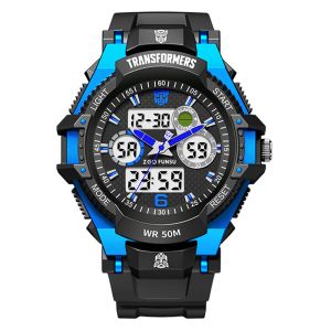 (With Box/47mm/48.5mm)100% Authentic Transformers Watch for Kids Boys Waterproof Watches with Backlight Digital Watch for Kids Girls Scratch Resistant Kids Watch Birthday Gift 839