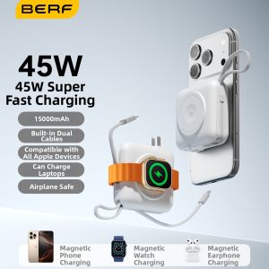 Berf | Aircraft Allowed Magnetic Charger for Apple Devices Power Bank