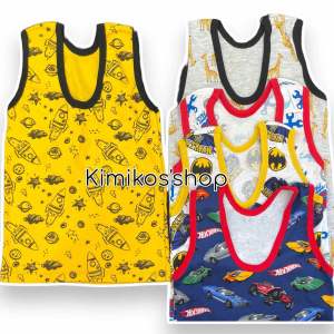 (0-9yrs old) Kids Sando Printed for BOYS KIDS baby Cotton pambahay character baby