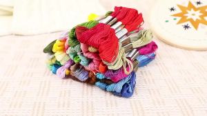 447 Color Cross Stitch Thread 6 Strands 8 Meters Hand-Woven DIY Color Embroidery Thread Embroidery Thread