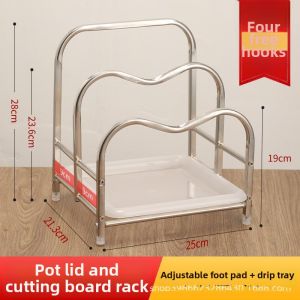 Stainless Steel Board and Lid Organizer