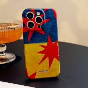 Color Block Curves For iPhone 17 16 15 14 13 12 Pro Max Slim Shockproof Cover for iPhone Air Case Blank