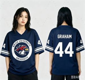 2026 Off Campus Briar University Jersey Graham 44 22 Di Laurentis 66 Tucker46 T-Shirt V-Neck Short Sleeve Men Women Tee 3d Print