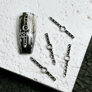 30PCS Creative Hot selling Punk Style Cross Nail Charms 3D New Chain Cross Alloy Nail Art Decorations for DIY Y2K Nails Designs