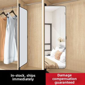GUANGMANZHI | Gương Tủ Quần Áo Trượt Gấp Mở Rộng Không Nhìn Thấy