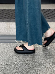 รองเท้าแตะส้นหนาสำหรับผู้หญิง รองเท้าแตะชายหาดฤดูร้อน รองเท้าแตะกลางแจ้ง กันลื่น กันกลิ่น รองเท้าแตะแบบสวมสบายสำหรับกลางแจ้ง