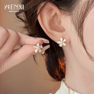 WENXI | Womens Golden Petal Earrings