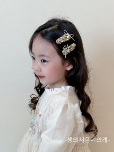 Shiny Sequin Butterfly Knot Hair Clip Childrens Hair Accessories Girls Fringe Side Clip Headwear Baby Girl BB Clip