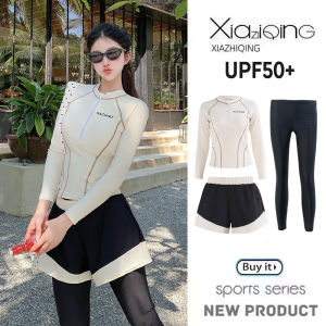 Womens New Wetsuit Long Sleeve Long Pants Surfing Swimming Suit Quick Dry Diving Clothes Slimming Student Surfing Diving Clothes