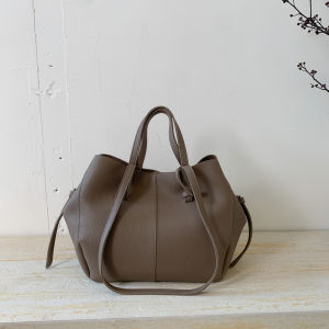 Casual Commuter Tote Bag Womens Shoulder Bag Large Capacity Pure Color Handbag Korean Style Daily Simple Handbag