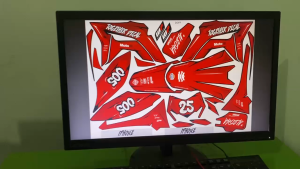 DECAL STICKER FULL BODY PREMIUM CRF 450 CUSTOM DESAIN - BISA UBAH NAMA & NOMER KODE PU043