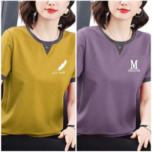 QIAOXIZI | Slimming and Concealing Cotton Womens T-shirt