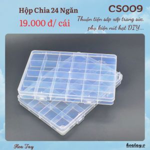 Hộp Chia 24 Ngăn đựng trang sức phụ kiện DIY- CS009
