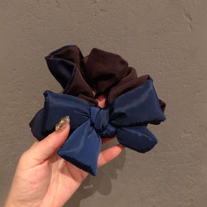 Korean Style Double Sided Cotton Blend Butterfly Knot Hair Ties Fabric Hair Bands Womens Sensation Head Ropes Fashionable Contrast Colors