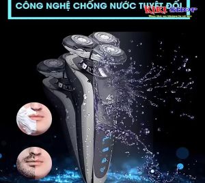 Máy cạo râu đa năng SK1588 3 in 1 thông minh chống nước cao cấp . Máy cạo râu đa năng 3 lưỡi kép .Tự động mài lưỡi cạo trong lúc hoạt động .Thích hợp với các bạn nam nhiều râu râu mọc nhanh và thường xuyên đi công tác