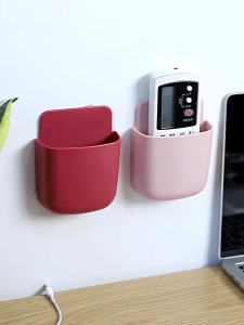Remote Control Holder Phone Charging Holder Storage Box Multifunction Wall Mounted