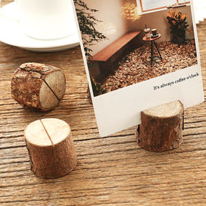 Wedding Rustic Wood Card Holder Name Card Holders Tempat Kartu Kayu Table Number Holder Foto Display Card