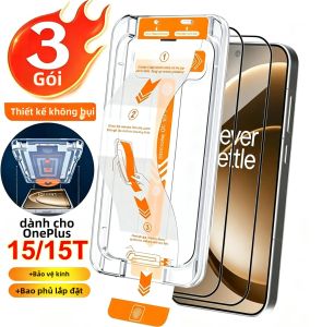 TAOYUNXI | 3 Miếng Dán Bảo Vệ Màn Hình Kính Cường Lực HD Chống Trầy Xước Cho OnePlus 15T Không Bám Bụi Dễ Dàng Lắp Đặt Phim Bảo Vệ Chống Vân Tay