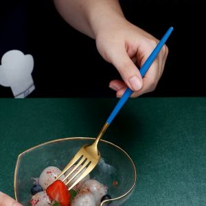 Portugal thickened stainless steel portable tableware Fork spoon chopsticks set (With box) 葡萄牙加厚不锈钢便携餐具 三件套叉勺子筷子套装(附盒子)