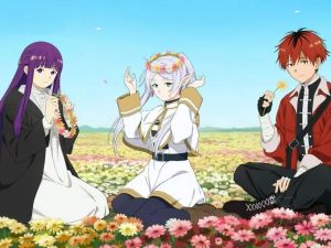 Bandai | Diamond Painting Popular Japanese Anime Frieren: Beyond Journey’s End Diamond Mosaic Handmade Art Exquisite Gift Home Decor