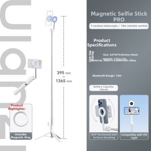 Ulanzi | Magnetic Selfie Stick for iPhone Android