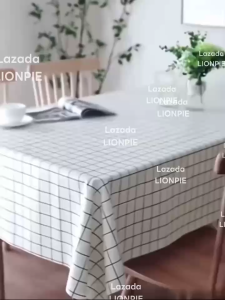 LIONPIE Checkered Waterproof Oil-Proof Table Cover 136x90cm | Lightweight Foldable Dining & Picnic Table Protector