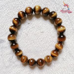 Đá Mắt Hổ/ Tiger Eye/ 6-10mm/ Thạch anh thiên nhiên 100%/ Vòng đá phong thủy