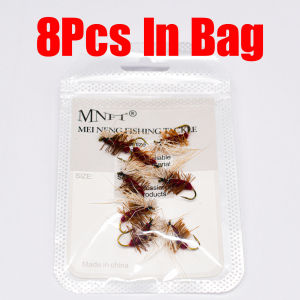 Topranc Elk Hair Caddis Dry Fly Fishing Flies Artificial Insect Lure Barbed Hook Trout Freshwater Fishing Tackle