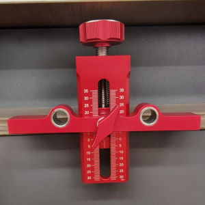 YOMO | Cabinet Door Positioning Tool with Adjustable Positioner Cabinet Door Mounting Support Cabinet Door Cutout Installation Tool