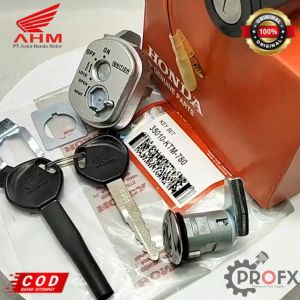 KUNCI KONTAK SET + JOK SUPRA 125 KARBU HONDA KTM KUALITAS ASLI AHM GEEMBOK MOTOR KONCI