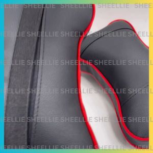 Universal Car Head Rest Pillow Neck Rest Pillow Head Relax Pillow Black Leather High Quality