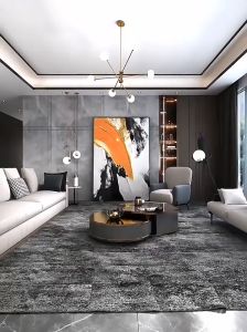 ห้องนั่งเล่นภาพวาดตกแต่งบ้าน งานศิลปะภาพวาด  สินค้าพร้อมกรอบ สไตล์โมเดิร์น สําหรับตกแต่งผนังบ้าน