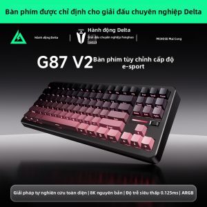 MCHOSE | Customizable Gasket-structured Wireless Tri-mode Mechanical Gaming Office Keyboard 87 Keys