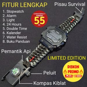 Strap Casio G Shock Universal Paracord Custom Outdoor / Tali Paracord / Tali Jam Paracord Casio / Strap G Shock / Strap Jam Tangan Paracord / Jam Tangan Paracord