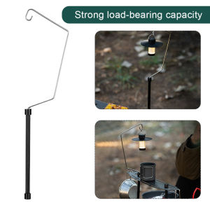 IGT โคมไฟตั้งโต๊ะขาตั้งอลูมิเนียมอัลลอยด์ Camping Light Holder โคมไฟมัลติฟังก์ชั่นแขวนเสาสำหรับปิคนิคเดินป่าตกปลา
