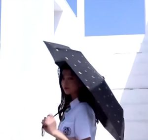 SKY PHIL Automatic Umbrella Black UV coated  Protection Umbrella Windproof Crown