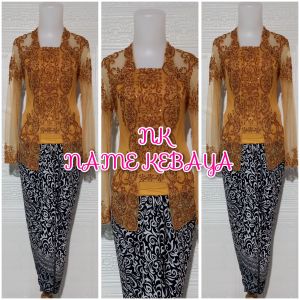 set kebaya pesta kebaya modern + rok lilit