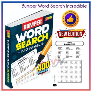 Bumper Word Search Awesome Incredible Jumbo Crossword Puzzle Word Game Hobbies Word Search Book Kids Adult