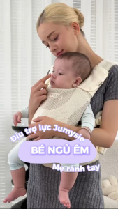 Địu Em Bé Siêu Nhẹ E8 Extra Lightweight Jumysie – Flyknit 5D Thoáng Khí – Chuẩn Ergonomic Chữ M