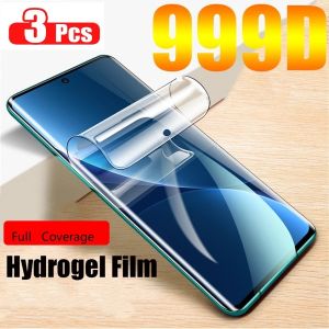 3Pcs Hydrogel Film For Xiaomi Poco M3 M4 X3 Pro Screen Protector For Poco X3 NFC F3 GT F1 F2 Pro Protective Not Glass Film