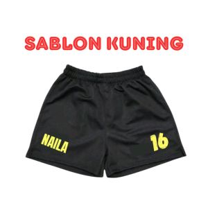 celana pendek olahraga volley poli putri belah samping bawah request nama dan no suka suka