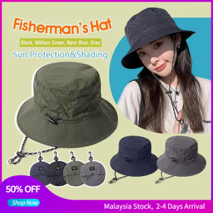 Waterproof Fisherman Hat Foldable Hat Basin Cap Men Women Sun Hat Storage Bag Mountaineering Caps Outdoor Beach Sun Hat Quick-Drying Hiking Hat Fishing Bucket Hat Topi