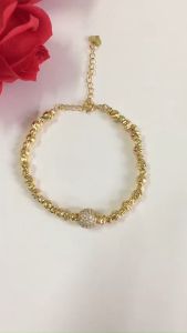Lắc Tay Nữ Đính Đá Cao Cấp Lắc Bi Hạt Đá Lớn Namoo Jewelry L134