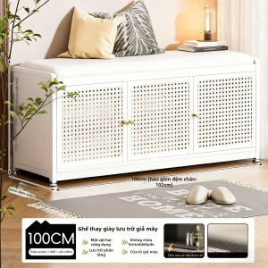 DIBIOU | Tủ Giày và Ghế Bằng Thép cho Lối Vào Nhà