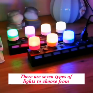 LED USB Portable Night Light with Small Light Bulb Modern Design ABS Indoor Lighting White Warm White Compact for Bedrooms Hallways