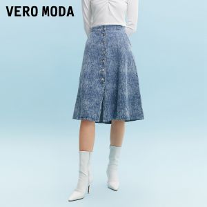 Vero Moda | Chân Váy Jeans A-line Cao Waist Có Khe