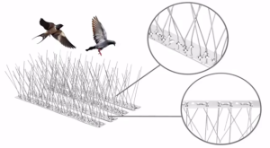 （COD）10PC Bird Repellent Bird Driver Wall Thorn Stainless Steel Cat Repellant Bird Repellent Pad